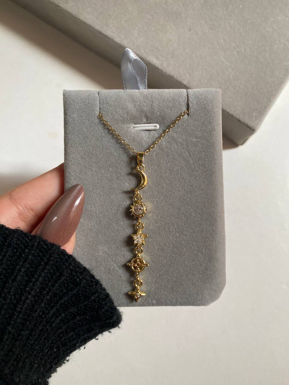 Crescent & star necklace