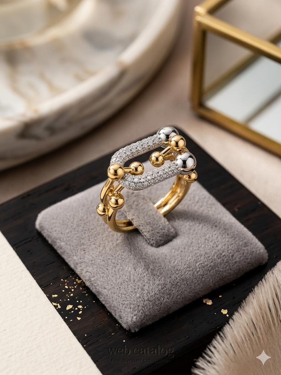 Trendy Zircon Ring