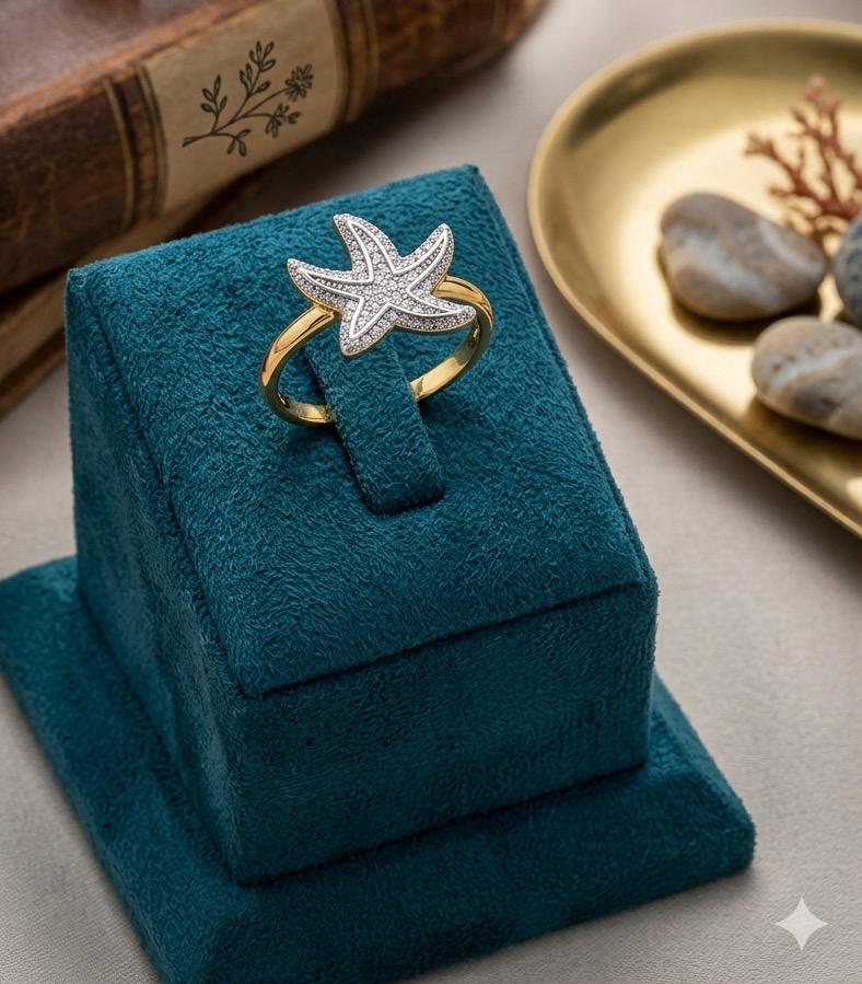 Star Zircon Ring (free size)