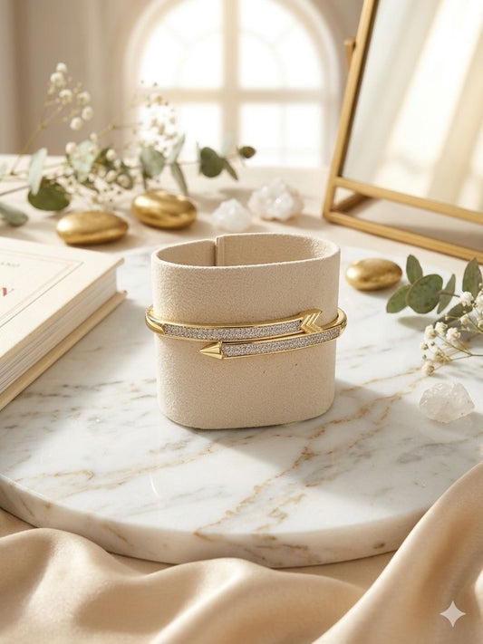 Cross zircon bangle