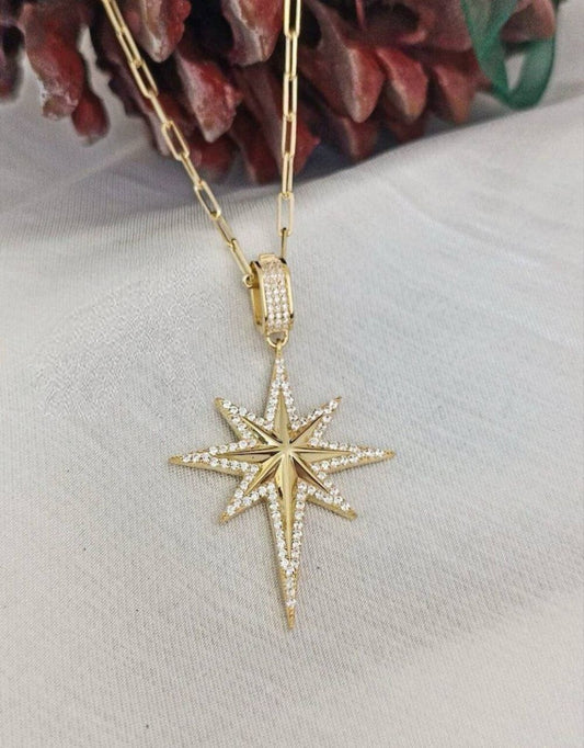 Star zircon necklace