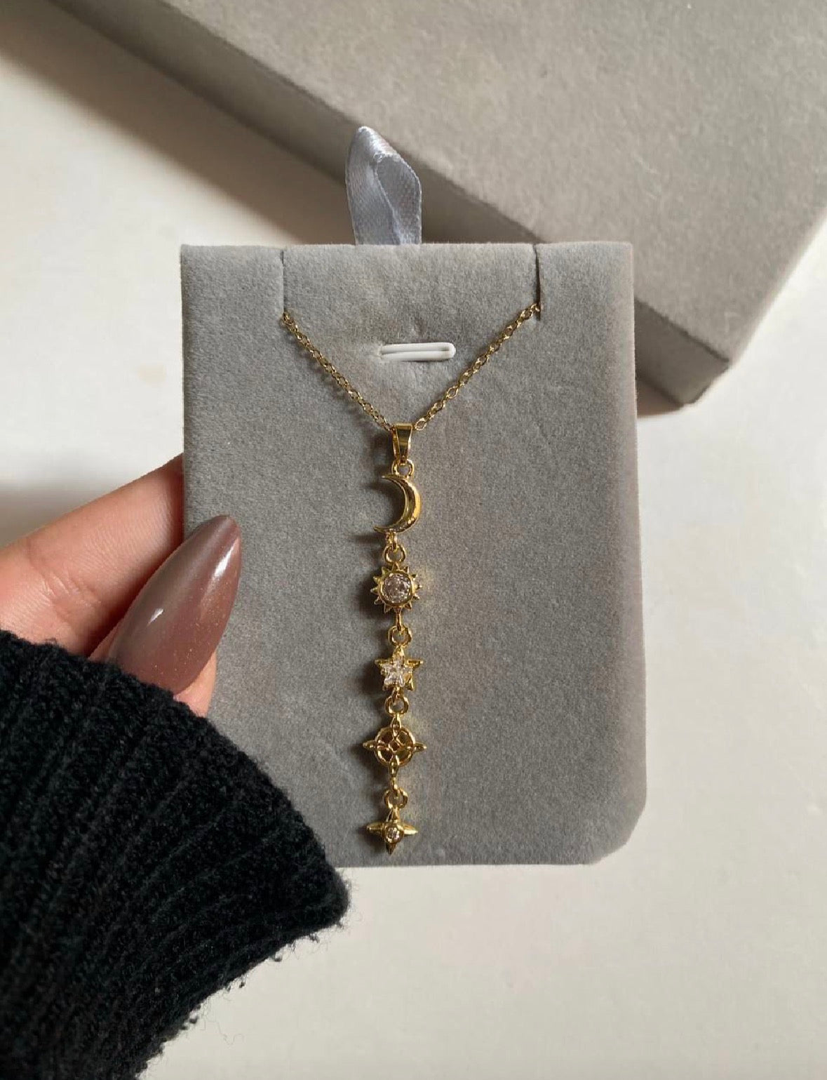 Crescent & star  necklace
