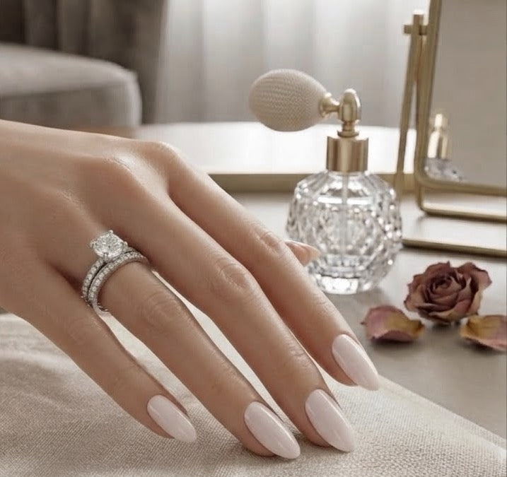 Zircon White Gold Plated Ring