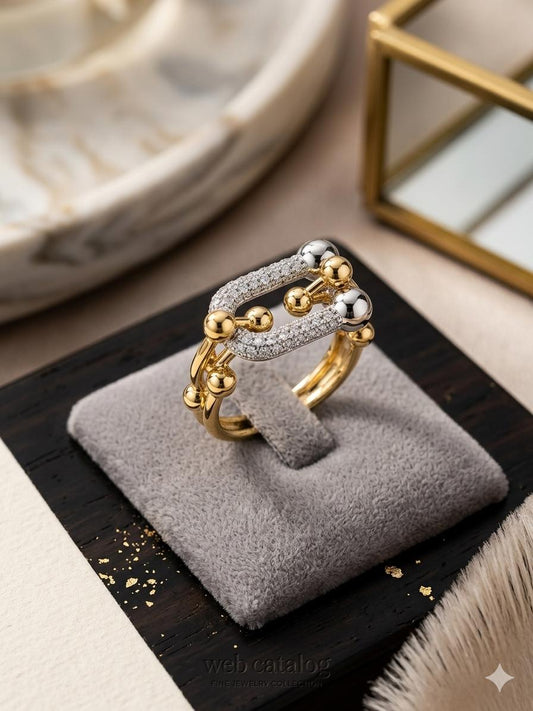 Trendy Zircon Ring