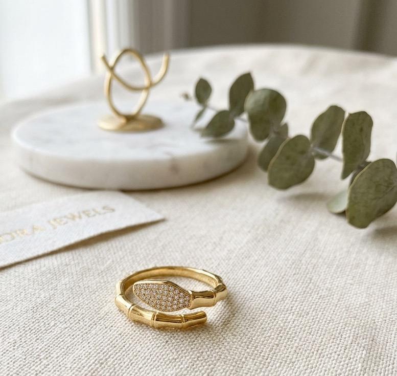 New Double Zircon Ring(free size)