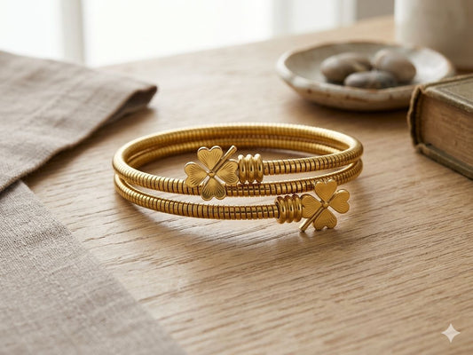 Double Flower Bangle