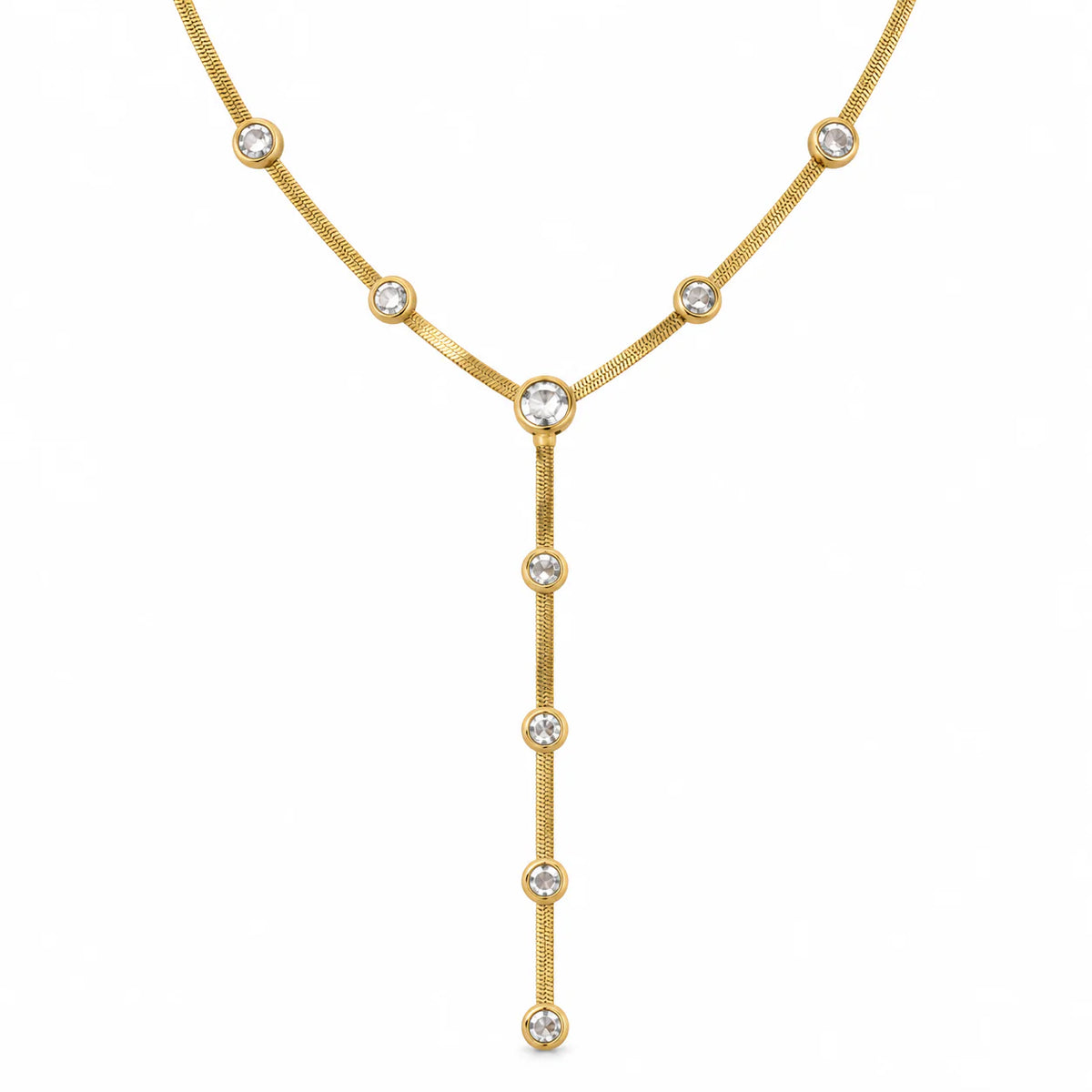Gleam Drop Y-Necklace - studio