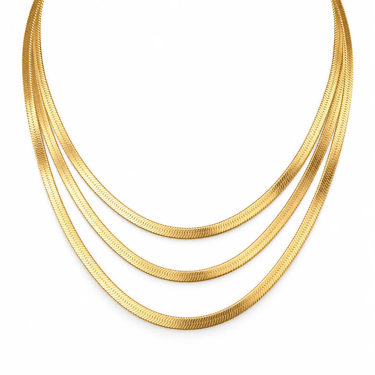 Herringbone Chain Necklace - studio