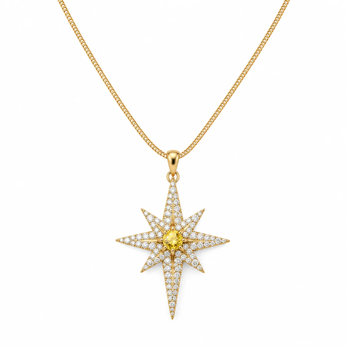 Celestial Starburst Necklace - studio