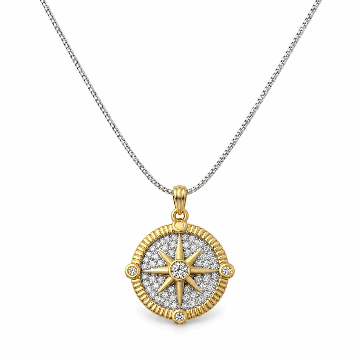 Celestial Compass Pendant - studio