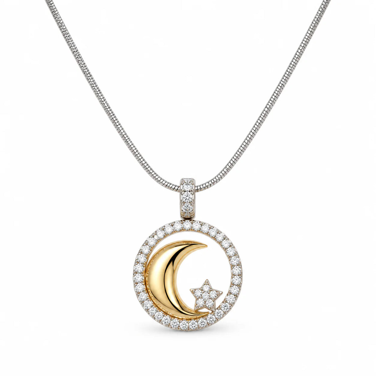 Moon & Star Radiance Pendant - studio