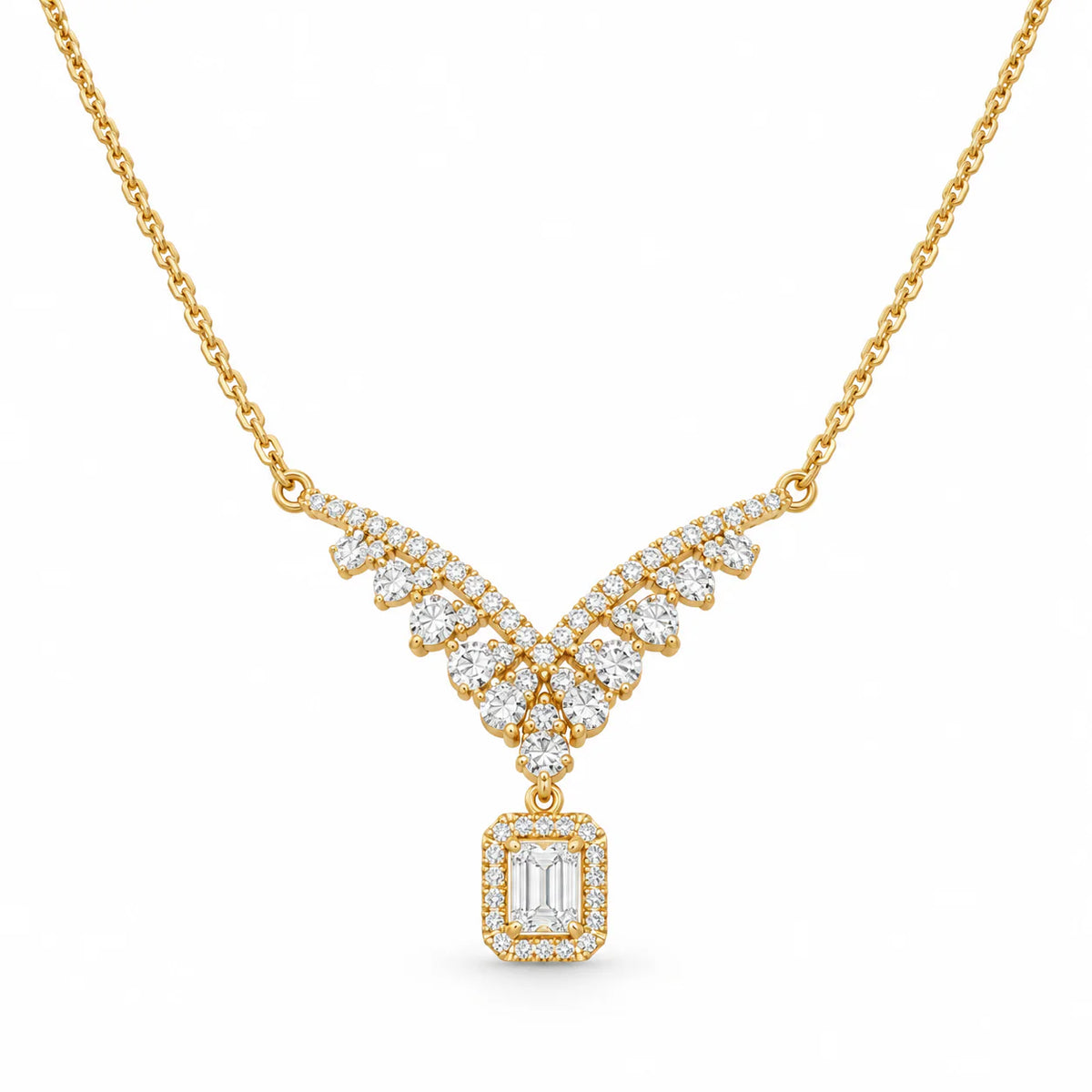 Zircon color necklace - studio
