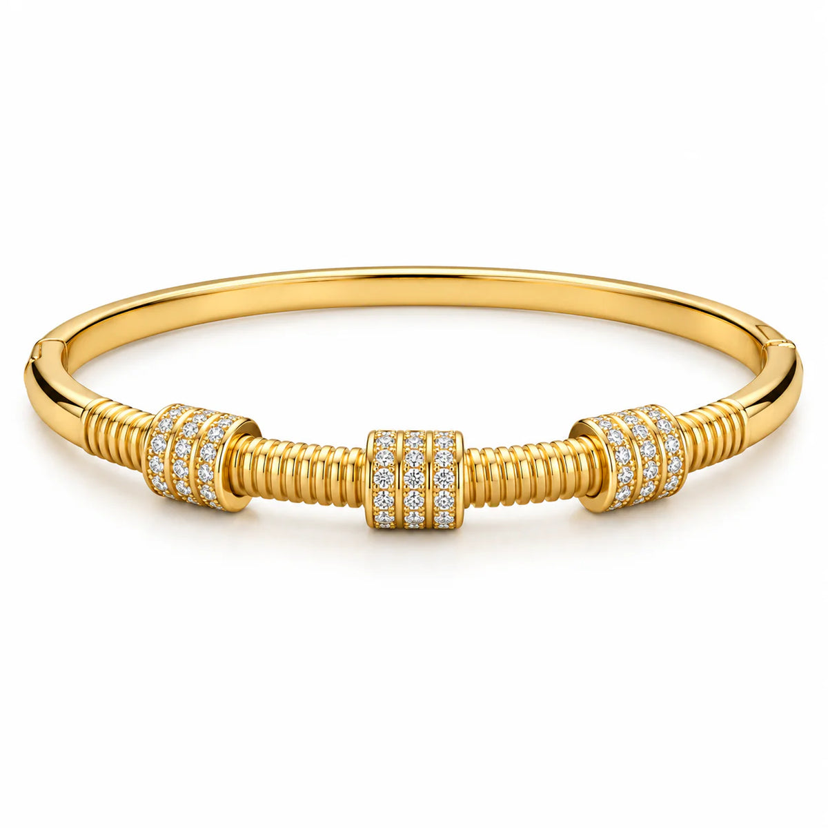 Rope Zircon Bangle - studio