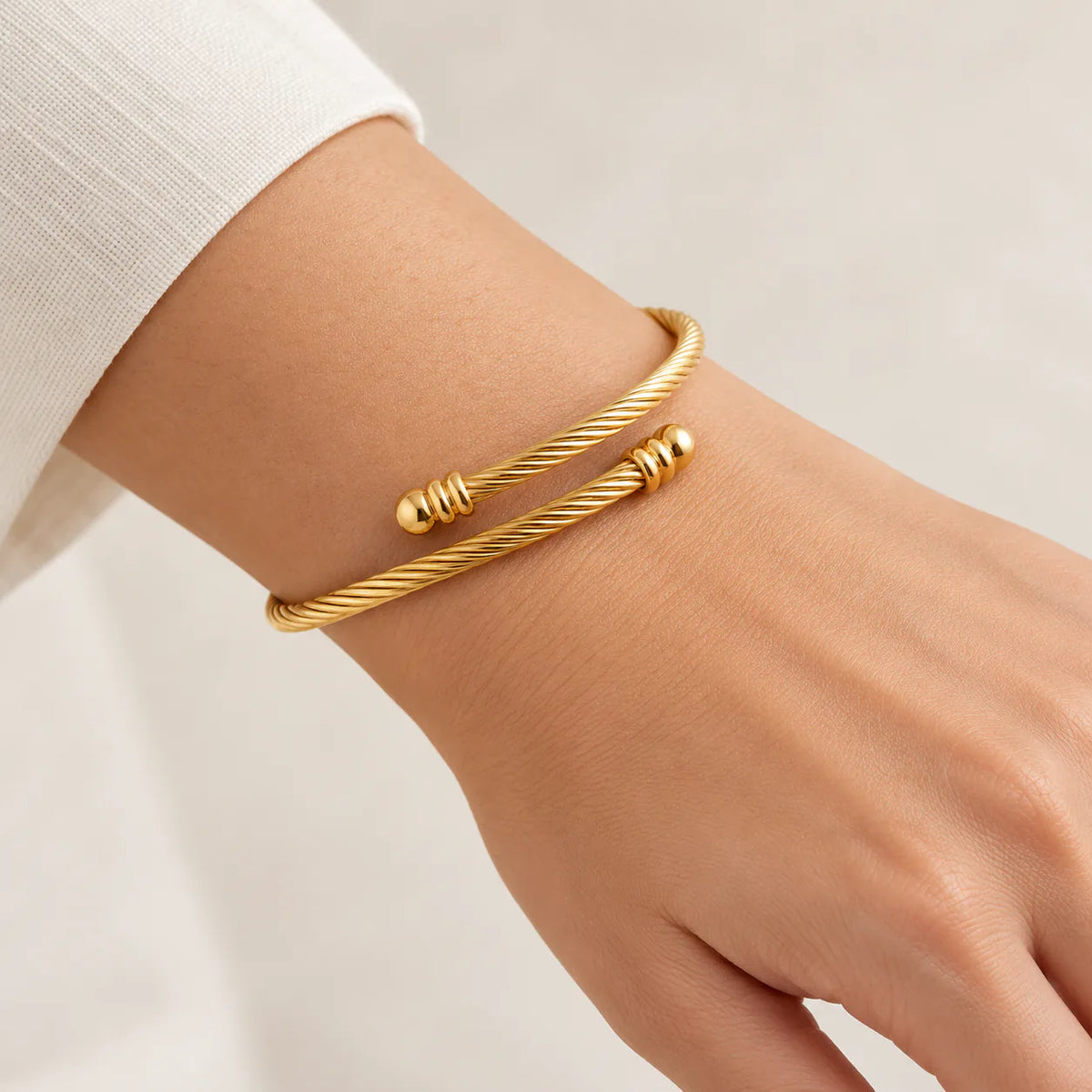 Nail Bangle - on model