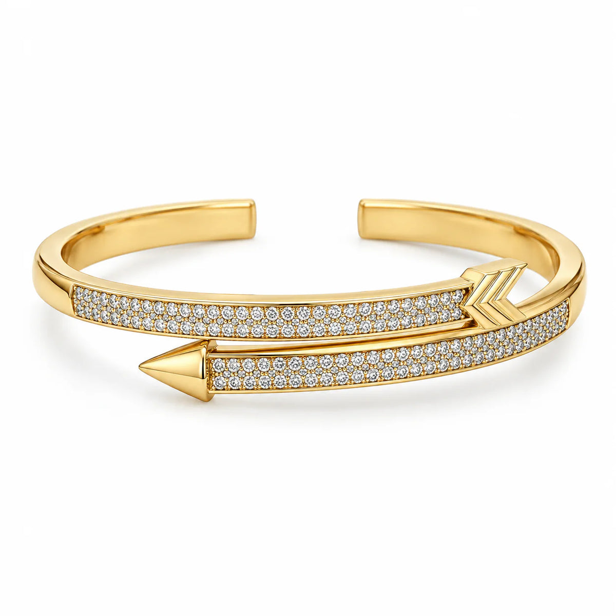 Cross zircon bangle - studio