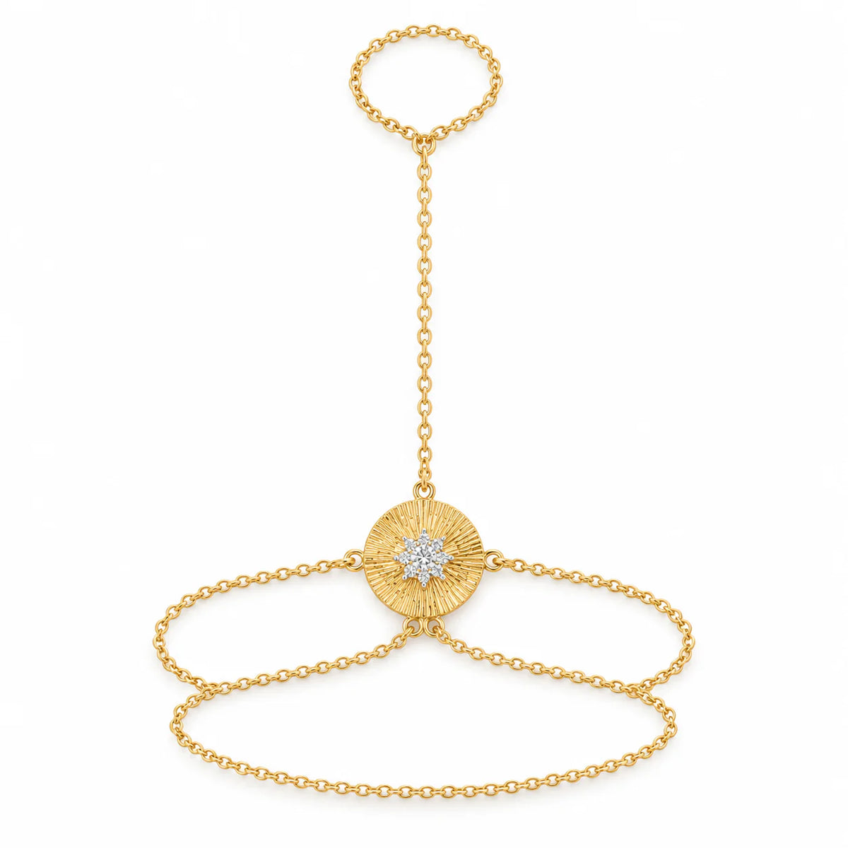 Stella Charm Layered Hand Chain - studio