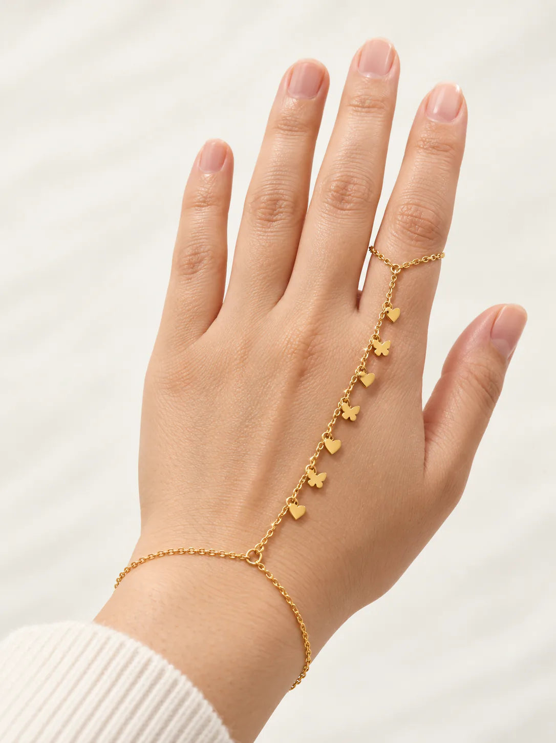 Butterfly Handchain - on model