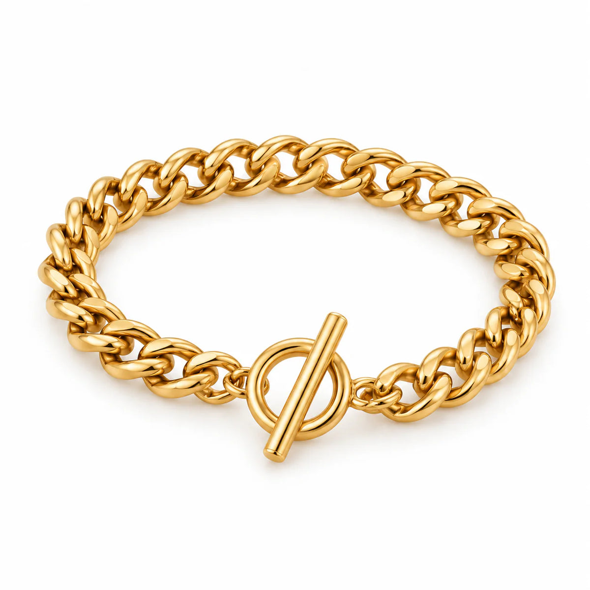 Cuban Link Toggle Bracelet - studio