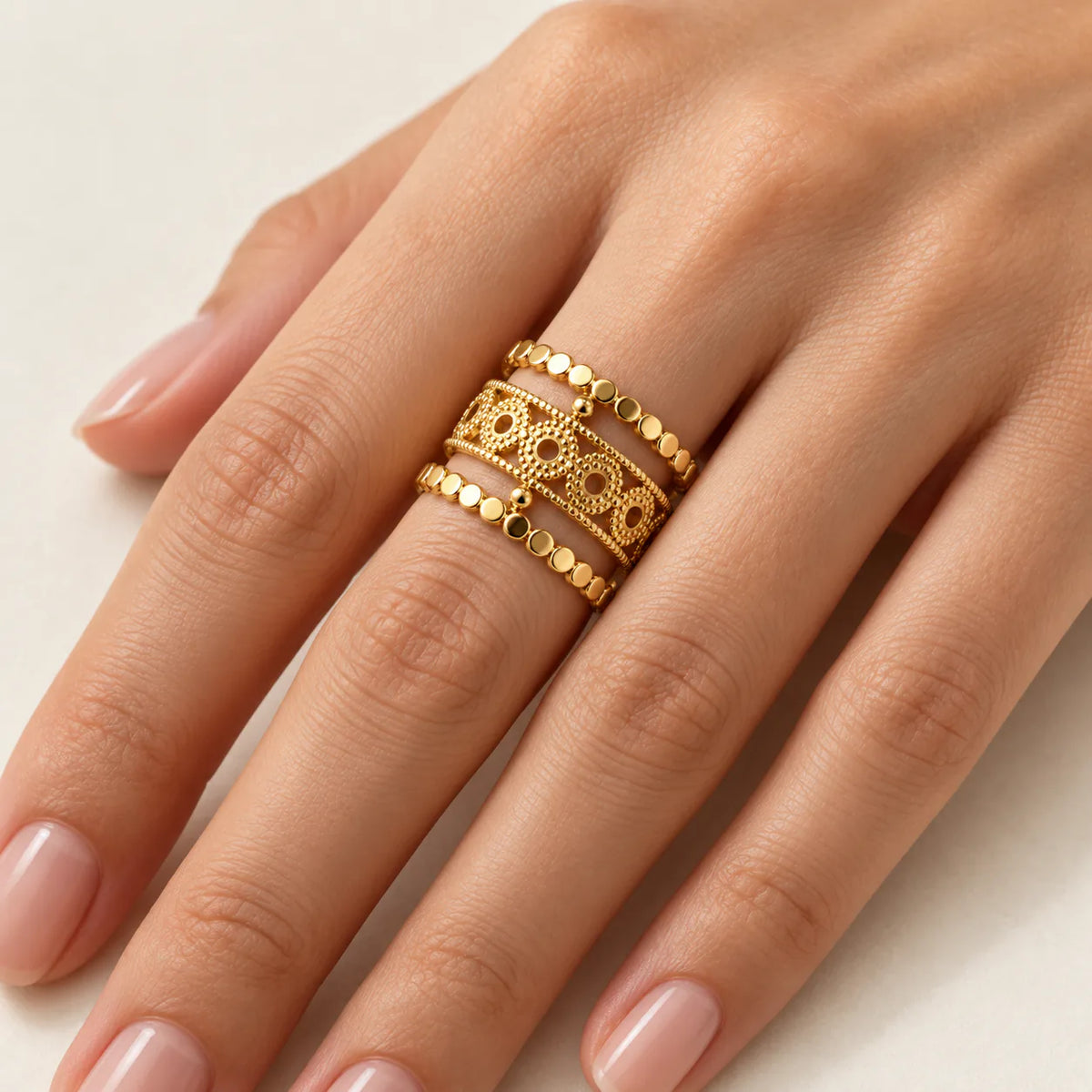 Strip Ring (free size) - on model