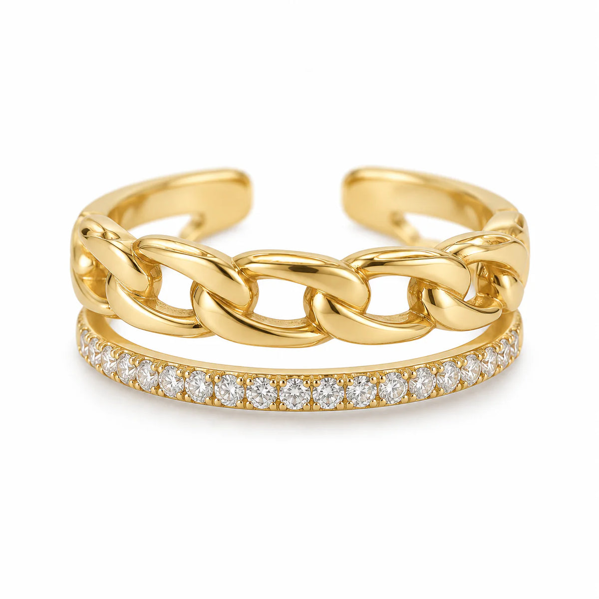 The Halo Chain Ring ( Free Size ) - studio
