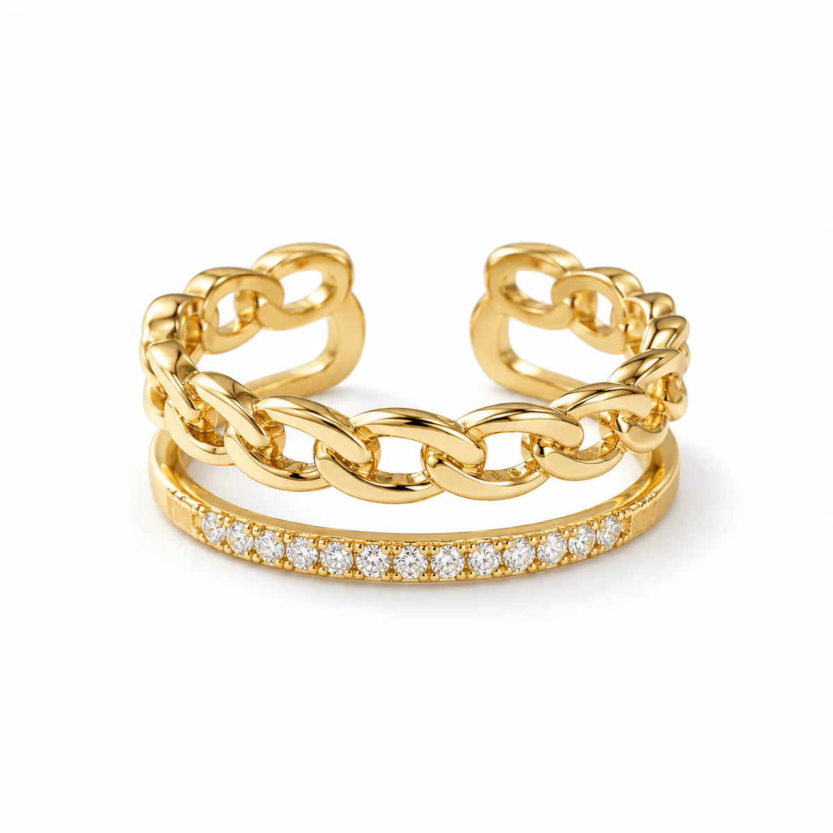 The Halo Chain Ring ( Free Size ) - studio