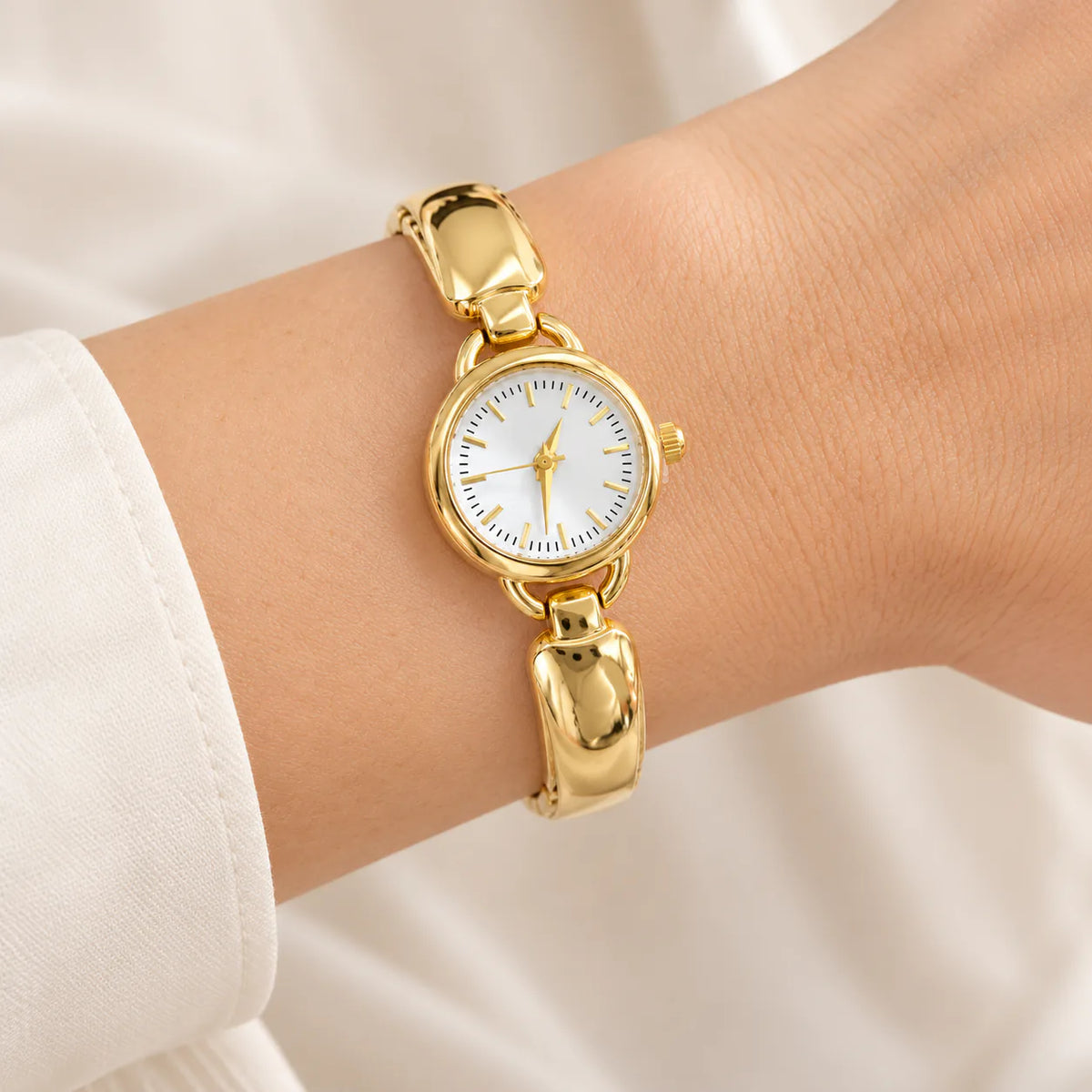 White-Dial Bracelet Watch - on model