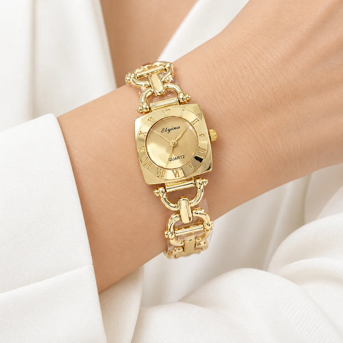 Gold-Dial Bracelet Watch - on model